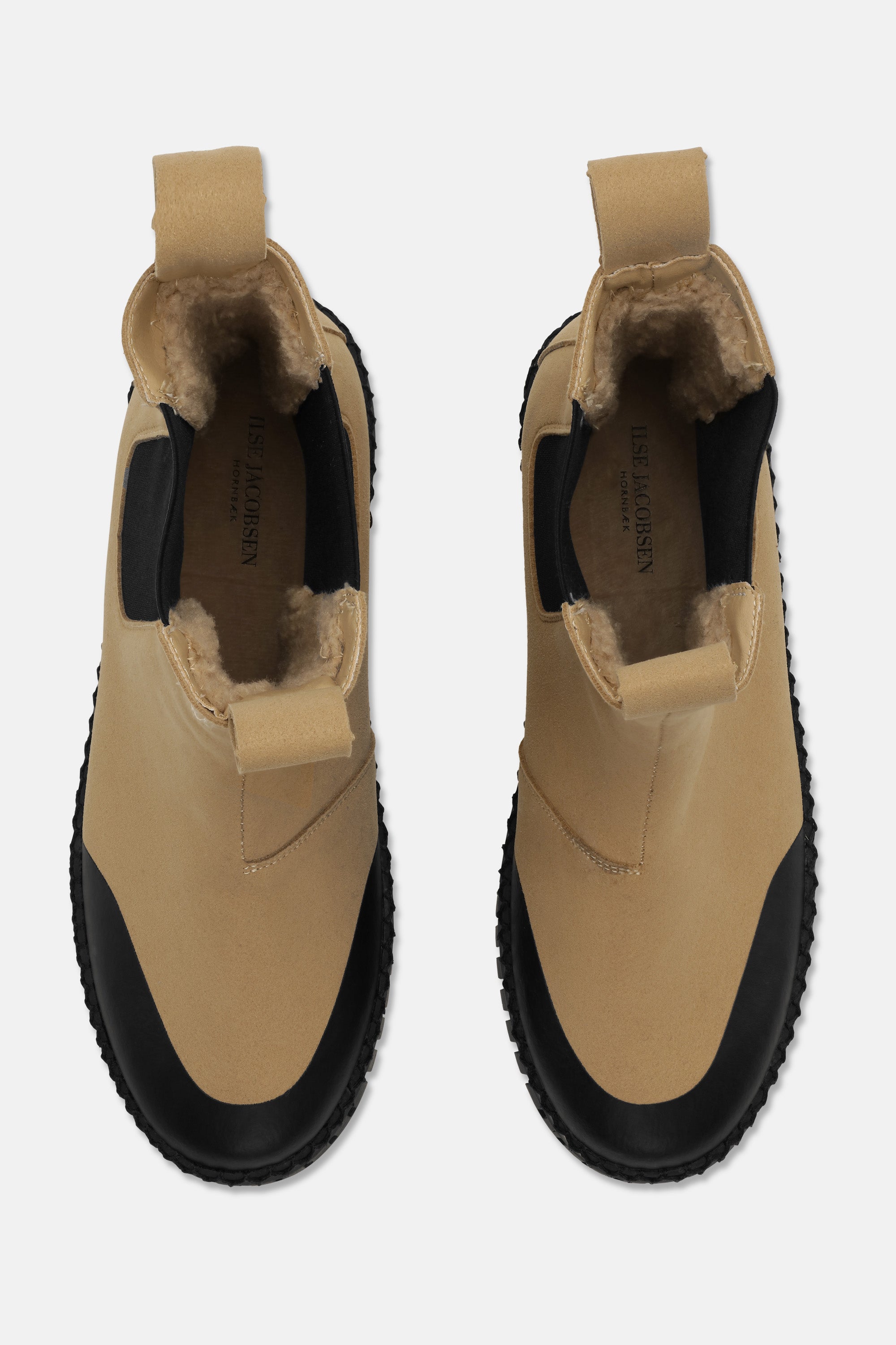 Ilse Jacobsen Hornbæk Footwear Long Chelsea Boots Boots 110001 Latte Black